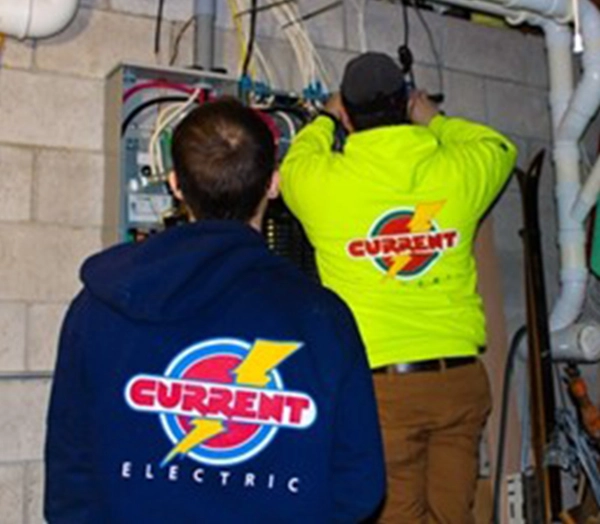 Electricians working